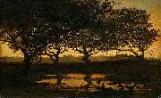 Gerard Bilders Woodland pond at sunset. china oil painting artist
